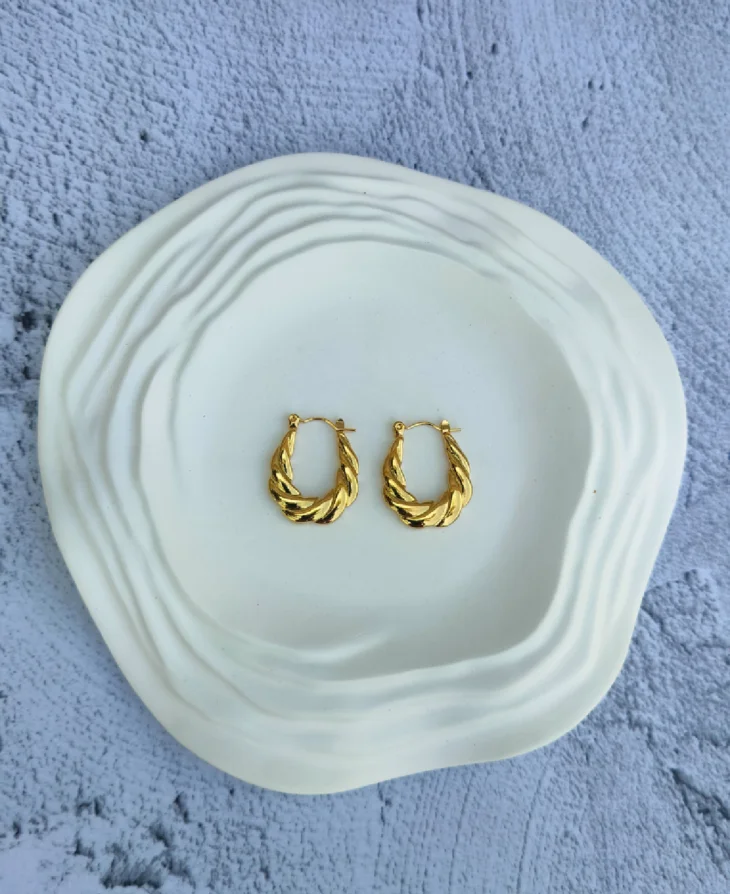 Intricate Hoops | 18K Gold Plated - Image 2