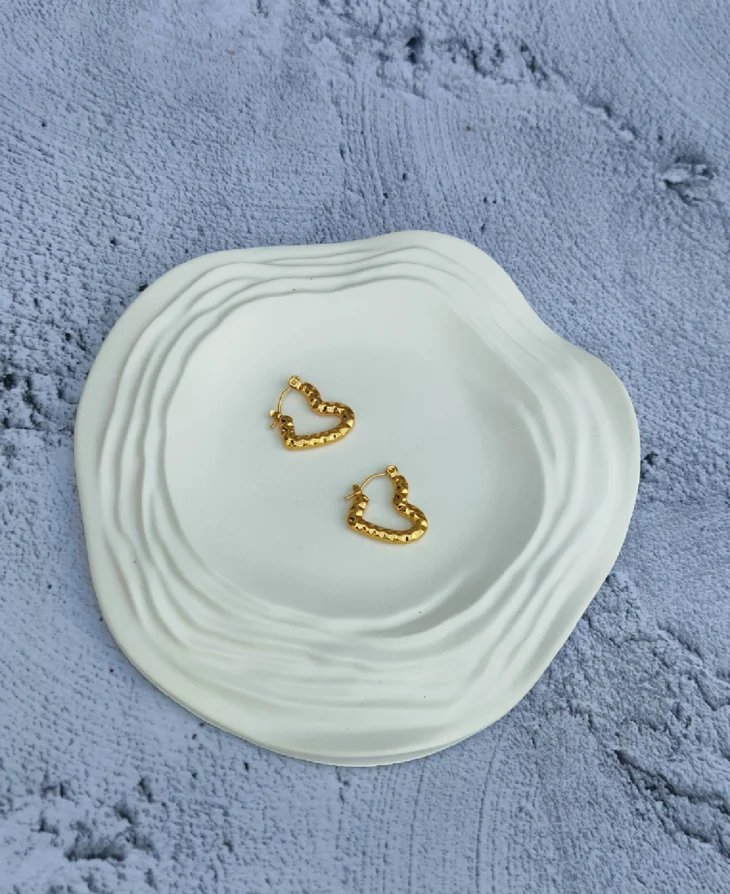 Heart Hoops | 18K Gold Plated - Image 3