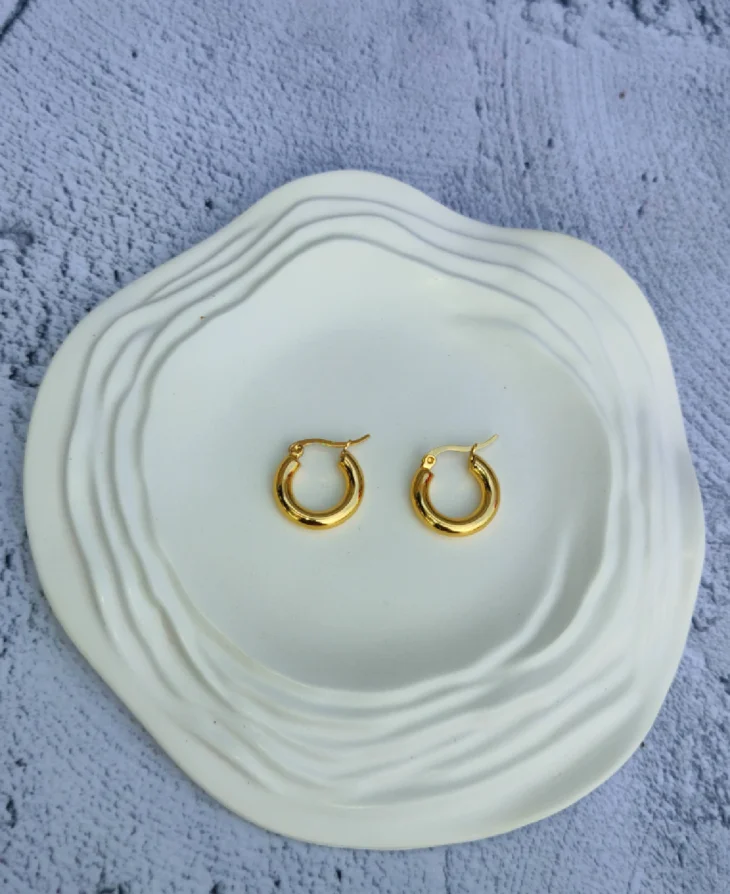 Classic Gold Hoops | 18K Gold Plated - Image 2