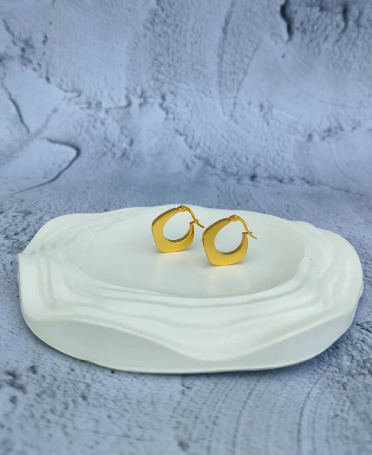 Linear Hoops | 18K Gold Plated - Image 3