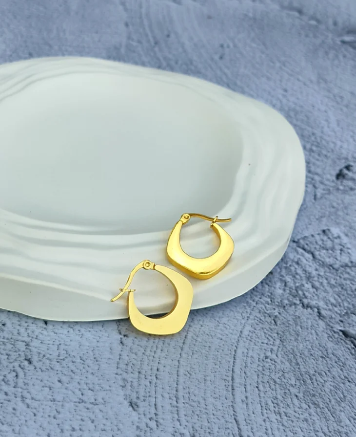 Linear Hoops | 18K Gold Plated - Image 4